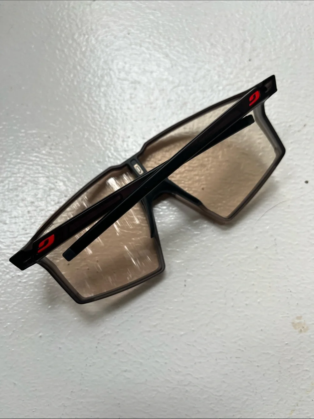 Julbo Edge Sunglasses w/ REACTIV Technology in Translucent Black / Matte Orange